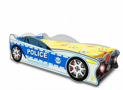 Polizei Auto Bett Betten Kinderbett Jugendbett Polizeiauto & Matratze Kind