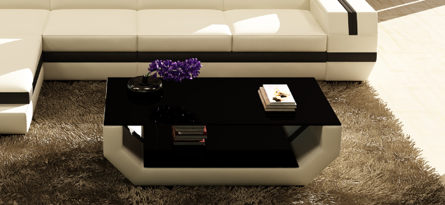 Luxus Couchtische Polser Leder Designer Wohnzimmer Beistelltisch Tisch