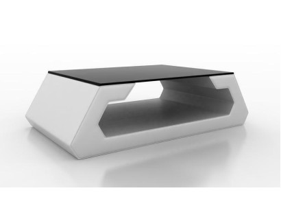 Sofatisch Design Wonzimmer Glas Leder Couch Sofa Tisch Beistell Kaffee