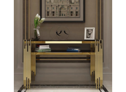 Konsolentisch Marmor Wohnzimmer Schlafzimmer Schminktisch Edelstahl