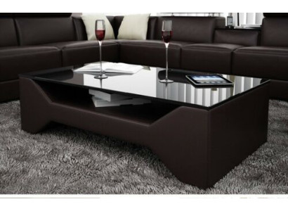 Klassischer Luxus Designer Couchtisch Dekor Sofa Wohnzimmer Tisch Leder