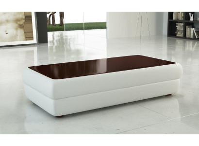 Klassischer designer Couchtisch Wohnzimmer Möbel Leder Beistelltisch