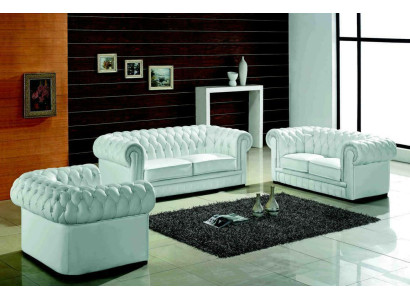 Chesterfield Sofagarnitur Klassiche Wonzimmer Couch Sofa Set Polster Garnitur