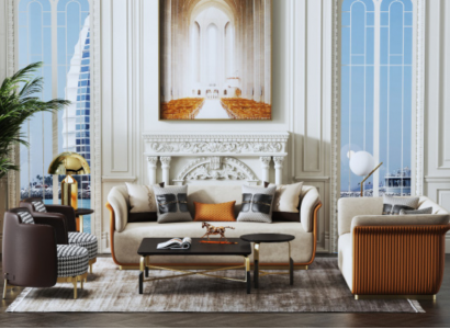 Moderne Sofagarnitur 3+2 Sitzer Sitzgruppe Leder Couchen 2tlg. Set