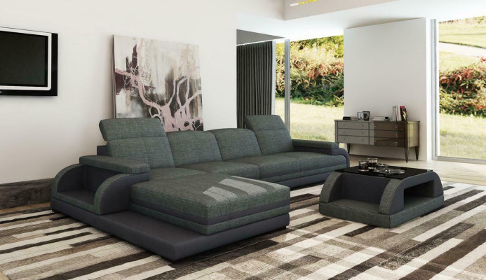 Ledersofa Couch Wohnlandschaft L-Form Design Modern Sofa Ecksofa Sofas