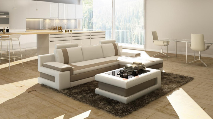 Ledersofa Couch Wohnlandschaft L Form Design Modern Sofa Eck Sofas