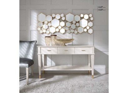 Konsolentisch Schminktisch Konsole Tisch Luxus Holz Schlafzimmer Weiß Modern