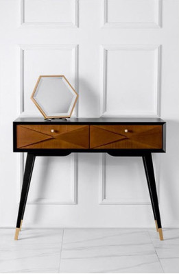 Konsolentisch Tisch Konsole Kommode Abstelltisch Holz Modern Luxus Braun Design