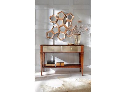 Konsolentisch Schlafzimmer Konsole Tisch Holz Luxus Klassische Kommode Braun Neu