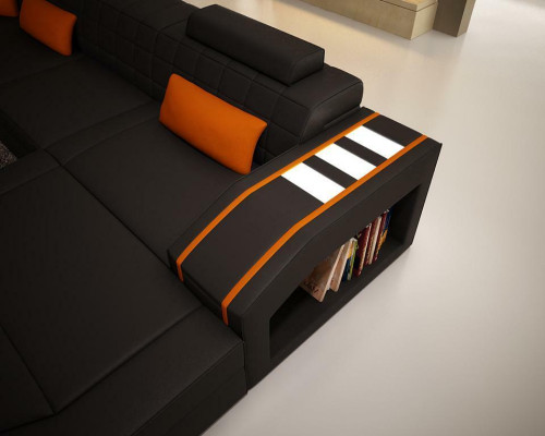 Design Ecken Big Polster Eck Sofa Couch XXL Leder Sofas Garnitur