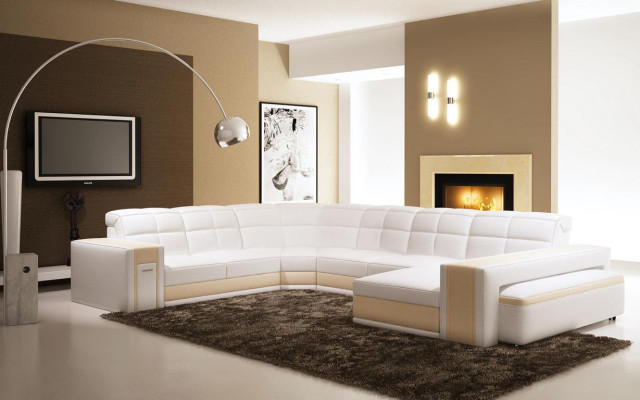 Design Ecken Big Polster Eck Sofa Couch Leder Sofas Garnitur XXL