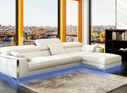 Design Ecken XXL Big Polster Eck Sofa Couch Leder Sofas Garnitur