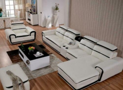 Luxus Eckgarnitur Ecksofa L-form Polster Relax Modern Sitz Möbel Wohnlandschaft