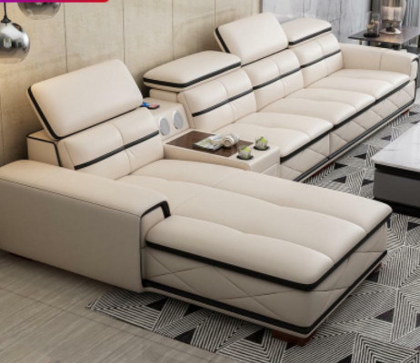 Sofa Möbel Wohnlandschaft Luxus Eckcouch Ecksofa L-form Polster Modern Sofas Neu