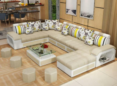 Couch Möbel Wohnlandschaft Luxus Sofas Ecksofa U-form Polster Modern Relax Sofas