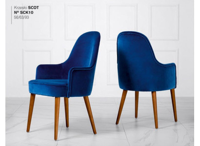 Esszimmerstuhl Stuhl Sessel Sitzer 1 Sitz Clubsessel Stoff Blau Esszimmer Holz