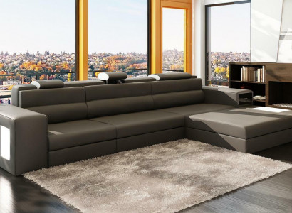 Design XXL Big Ecken Polster Eck Sofa Couch L Form Leder Sofas Garnitur