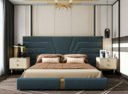 Designer Bett 180x200 Leder Textil Betten Doppel Schlaf Zimmer Luxus