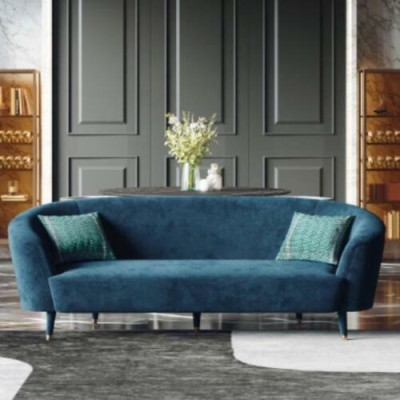 Samt Sofagarnitur 3+1 Sitzer Wohnlandschaft Sitz Design Couch Lounge Sofas Möbel
