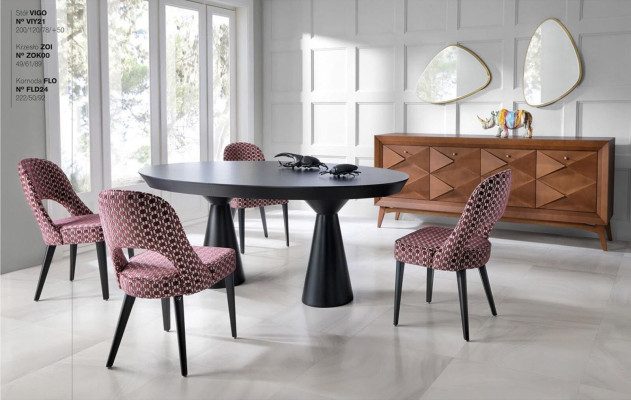 Essgruppe Luxus Esszimmer Essecke Esstisch Garnitur Stuhl Sideboard Holz 6tlg