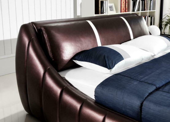 Modernes Hotel Design Bett XXL Betten Luxus Stil Doppel Leder 140 160 180x200cm