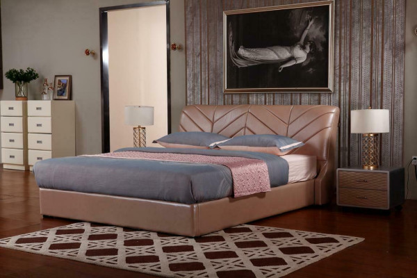 Modernes Luxus Design Bett XXL Betten Stil Hotel Doppel Leder 140 160