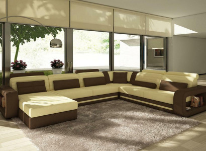 Multifunktions Couch Sofa Polster XXL Big Neu Sofa Eck Couchen Leder