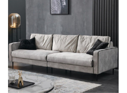 Design Sofa 4 Sitz Polster Couchen Textil Wohnzimmer Garnitur Möbel