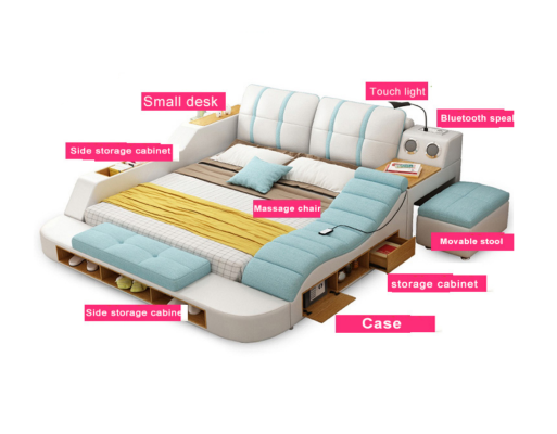 Doppel Design Leder Bett Polster Betten Moderne 180x200 cm