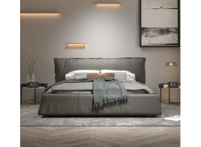 Design Leder Bett Doppel Ehe Modernes Hotel Luxus Schlaf Zimmer Betten