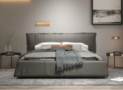 Design Leder Bett Doppel Ehe Modernes Hotel Luxus Schlaf Zimmer Betten