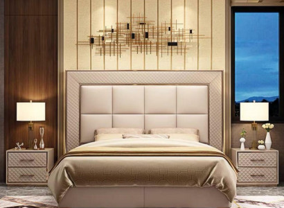 Klassische Polster Leder Kunstleder Doppel Bett Luxus Design Betten Doppel