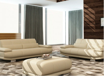 Leder Sofa Couch Polster Komplett Garnitur 3+2+1 Sofas Couchen Sitz