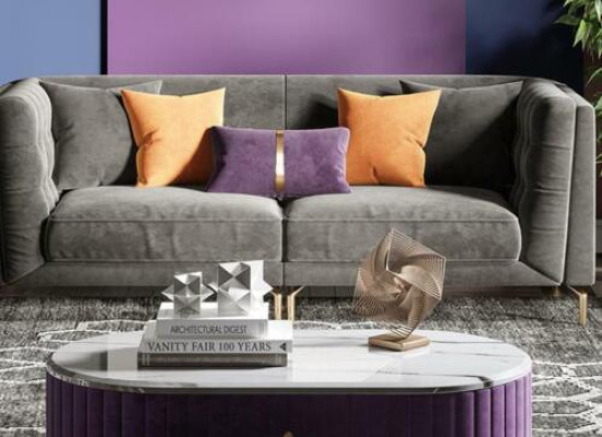 Stoff Wohnlandschaft Relax Sitz Design Couch Lounge Sofas Samt Sofa 3 Sitzer