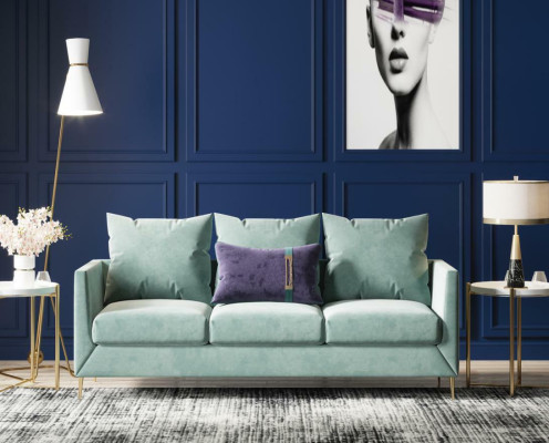 3 Sitzer Stoff Sofa Wohnlandschaft Relax Sitz Design Couch Lounge Sofas Samt