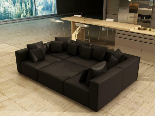 Couch Sofa Wohnlandschaft Ecksofa Multifunktionale Stellweise Polster Ecke