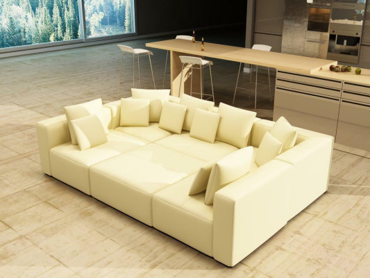 Couch Sofa Wohnlandschaft Ecksofa Multifunktionale Stellweise Polster Ecke