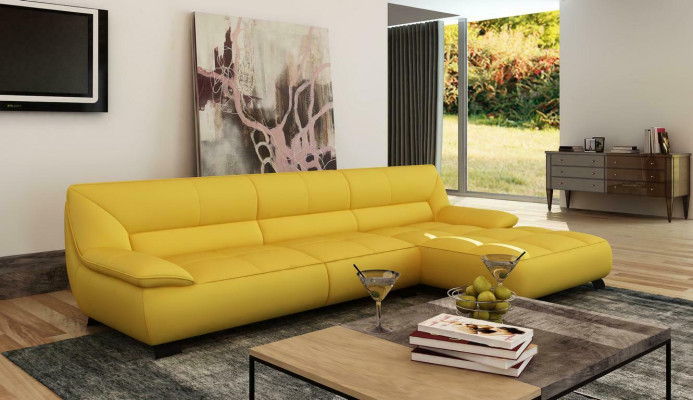 Ledersofa Couch Wohnlandschaft Ecksofa Eck Garnitur Design Modern Sofa