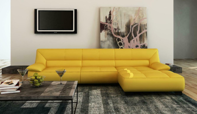 Ledersofa Couch Wohnlandschaft Ecksofa Eck Garnitur Design Modern Sofa