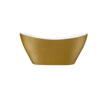 Goldene Designer Badewanne Freistehende Luxus Wanne in Gold Wannen