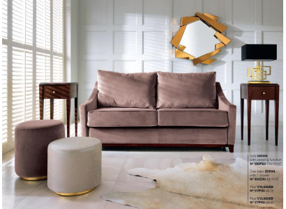 Wohnzimmer Set Sofa Couch Beistelltisch Hocker Sofas Couchen Möbel Textil 3tlg.