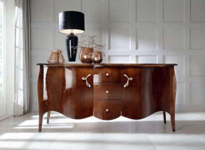 Hochwertiges Sideboard Kommode Luxus Schrank Schränke Wohnzimmer Holz Braun Neu