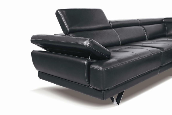 Multifunktion Couch Ecksofa Medien TV Sofa Couch Ledersofa 291 x 222cm LForm Neu