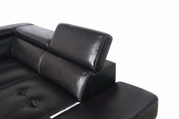 Multifunktion Couch Ecksofa Medien TV Sofa Couch Ledersofa 291 x 222cm LForm Neu