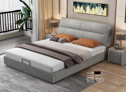 Design Leder Bett Modernes Hotel Gestell Luxus Schlaf Zimmer Doppel Betten Ehe