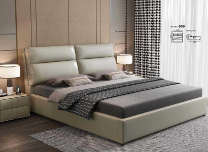 Design Bett Schlafzimmer Textil Leder Polster Moderne Betten 180x200cm