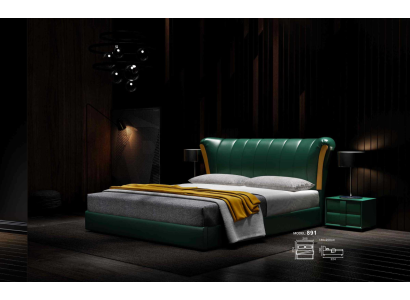 Bett Polster Klassisches Doppelbett 180x200cm Holz Betten Schlafzimmer