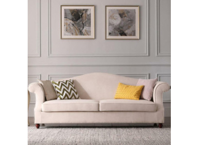 Couch 3 Sitzer Lounge Stoff Sofa Wohnlandschaft Relax Sitz Design Sofas Textil