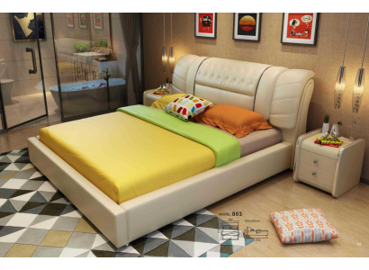 Designer Bett Chesterfield Betten Textil Leder Hotel Luxus Polster Samt Stoff1