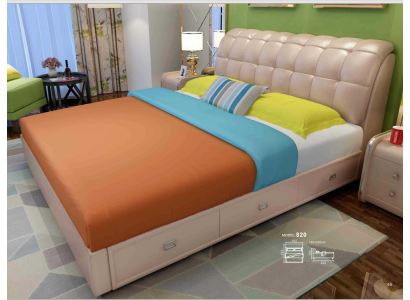 Bett Polster Design Luxus Deko Doppel Hotel Betten Ehe Schlaf Zimmer Leder